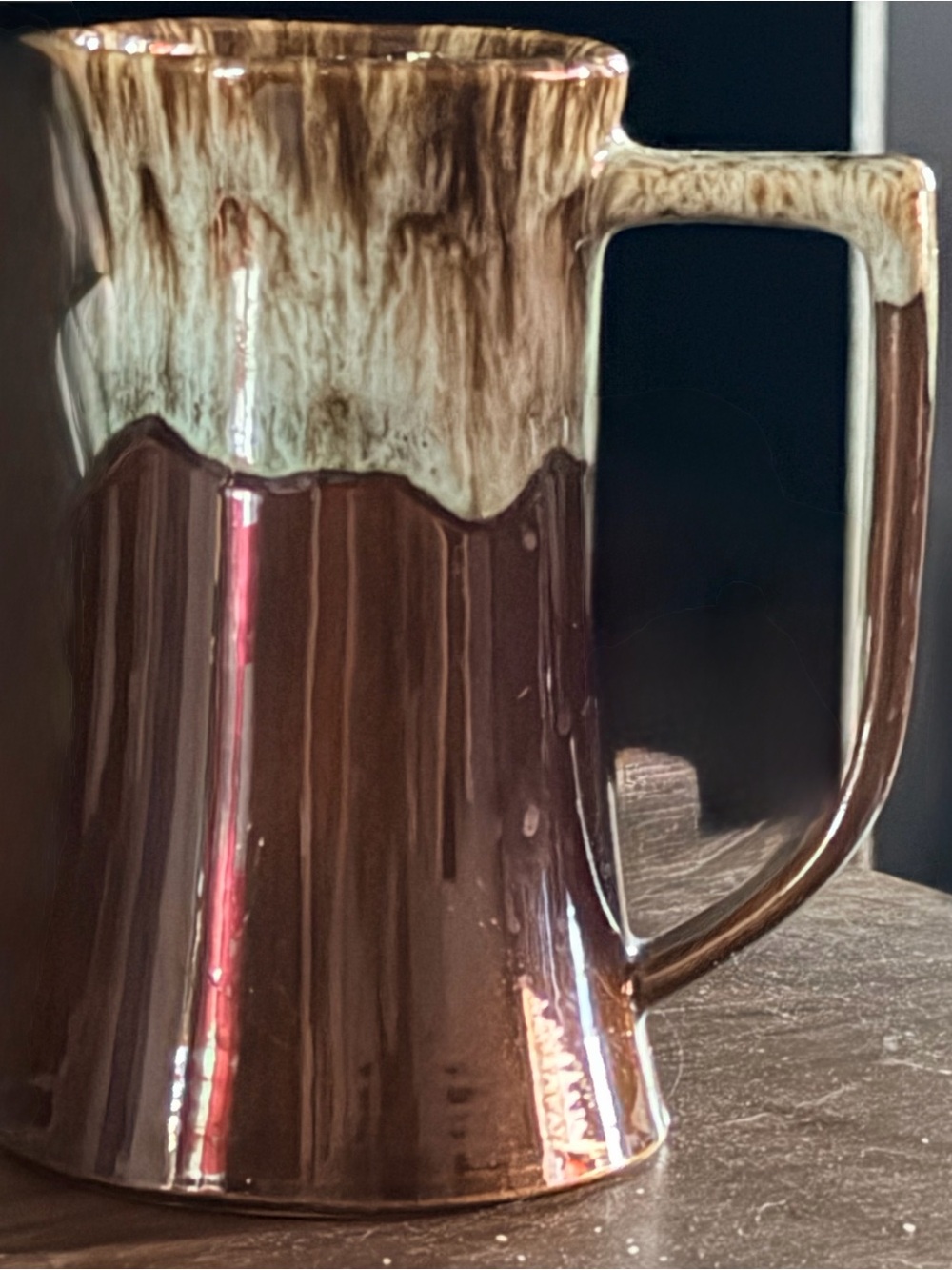 Brown Drip Glaze Ceramic Mug